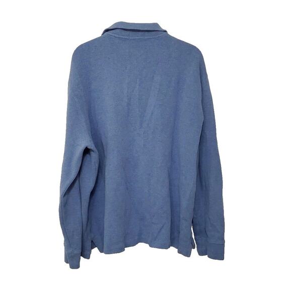 Polo by Ralph Lauren Men’s 1/4 Zip Sweater Light Blue Long Sleeve Collar Large - Picture 2 of 11